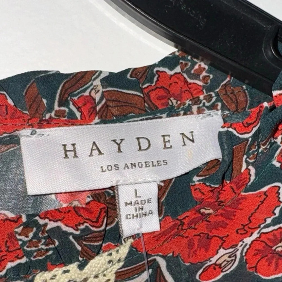 HAYDEN FLORAL PRARIE MAXI DRESS SIZE LARGE - Picture 9 of 9